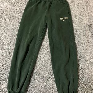 Brandy Melville Green Sweatpants/Joggers